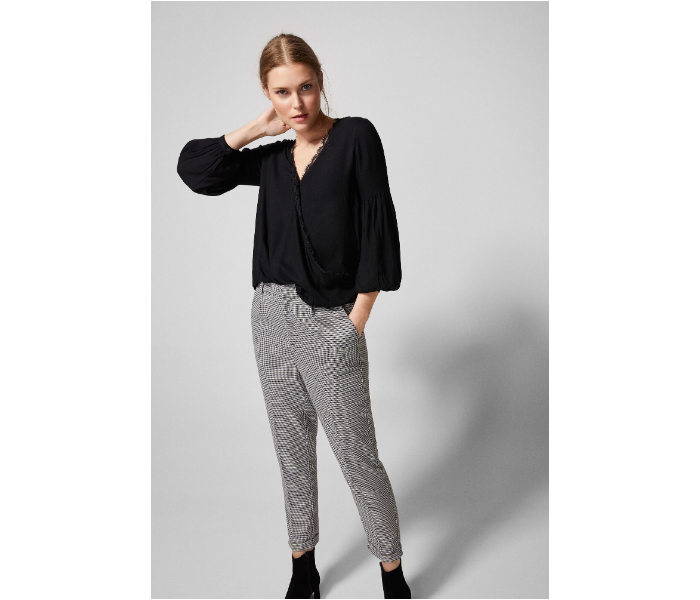 Springfield AW18 Long Sleeve Plain Blouse EU 38 For Women - Black - Zoom Image 3