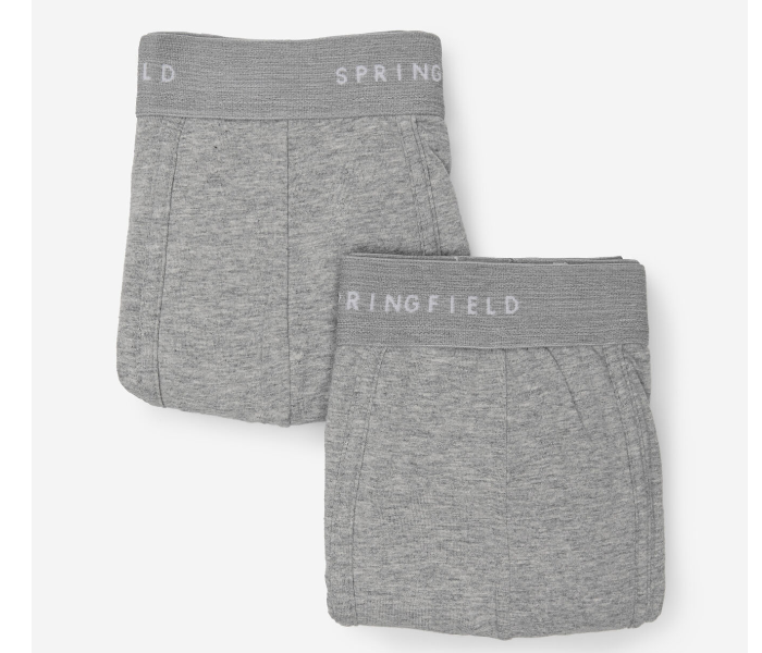 Springfield AW19 Pack of 2 Knitted Boxers And Slips Medium For Men - Dark Grey - Zoom Image 1