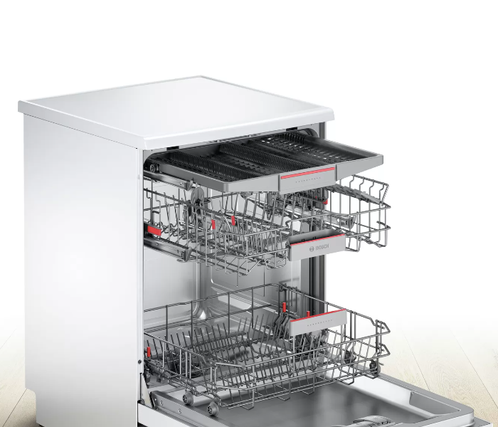 Bosch SMS67NW10M 60 Cm Series 6 Free-Standing Dishwasher - White - Zoom Image 4