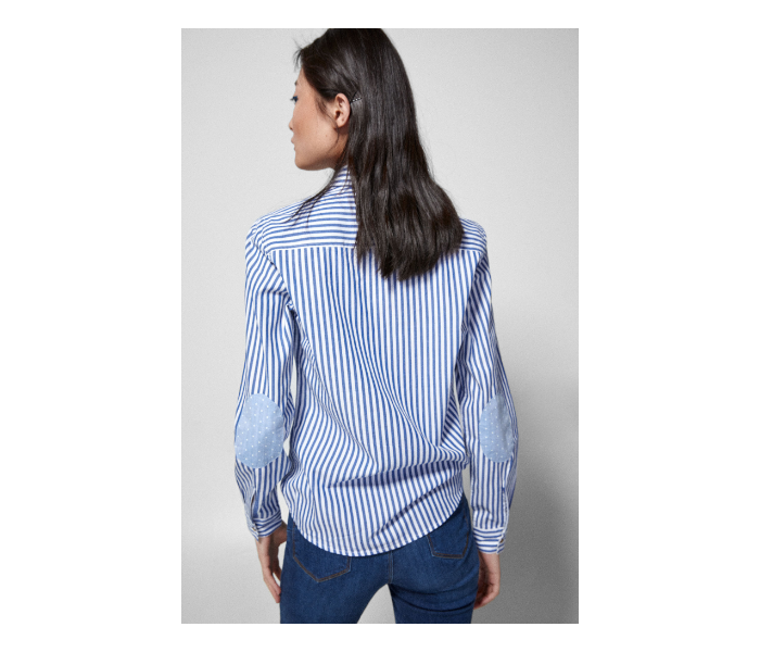 Springfield SS19 Long Sleeve Striped Blouse EU 36 For Women - Blue and White - Zoom Image 2