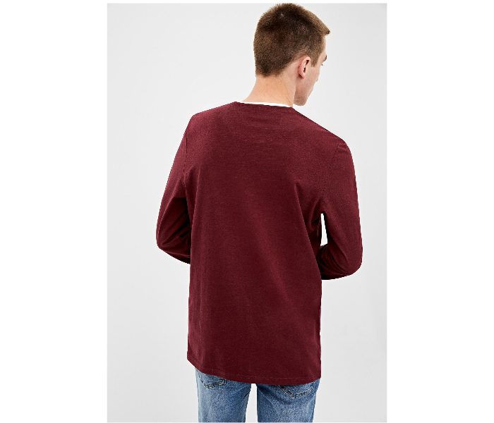 Springfield AW19 Basic Striped T-Shirt Extra Large - Maroon - Zoom Image 4