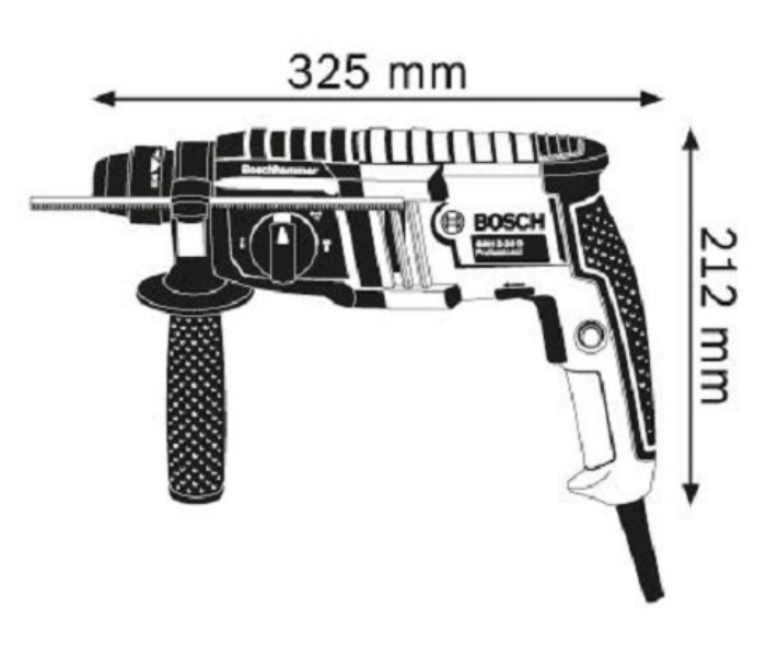 Bosch ROTARY HAMMER GBH 2-20 RE Rotary Hammer with SDS plus - Zoom Image 2