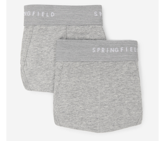 Springfield AW19 Pack of 2 Knitted Boxers And Slips Large For Men - Light Grey - Zoom Image 1