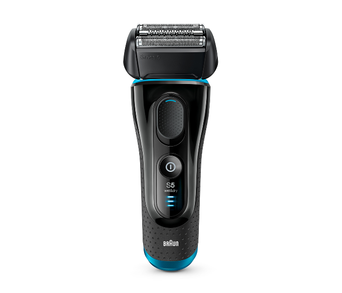 Braun 5140S Wet and Dry Shaver with Protection Cap - Black and Blue - Zoom Image 1