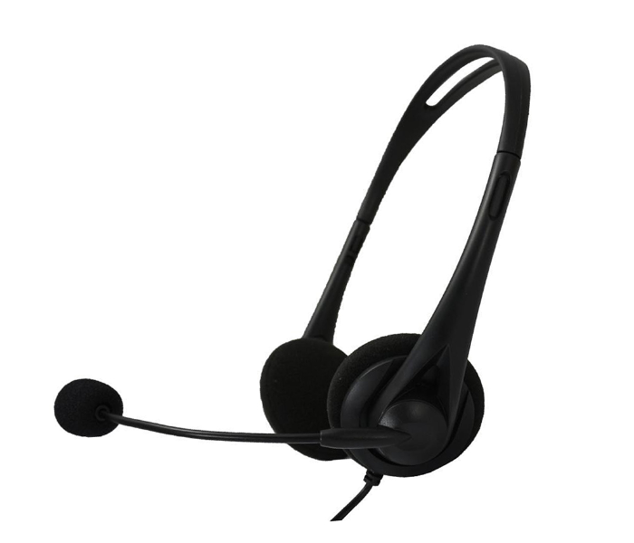 iSmart IC174 Wired Headset with HD Microphone - Black - Zoom Image