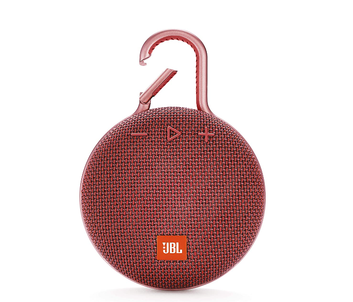 JBL Clip 3 Portable Waterproof Bluetooth Speaker - Red - Zoom Image 1