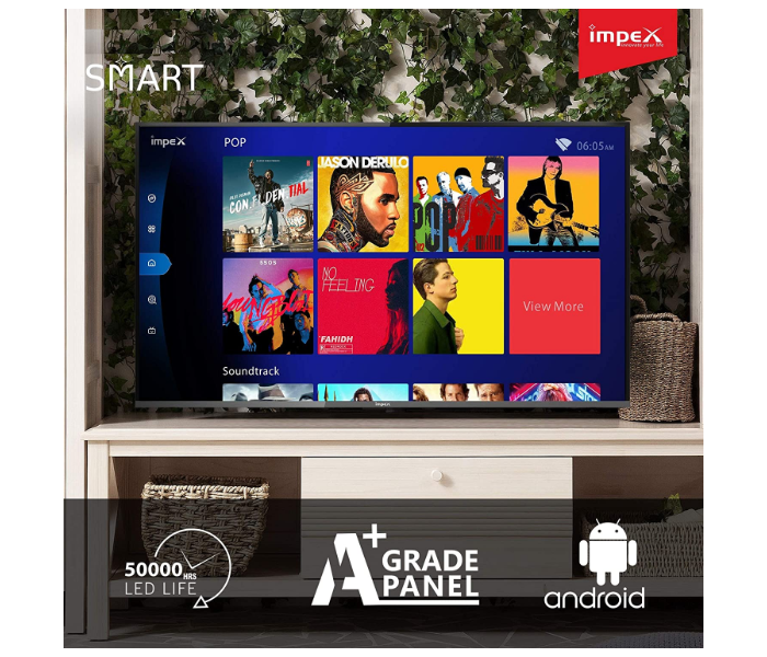 Impex Gloria 50 Smart 50 Inch 4K Ultra HD LED Smart TV - Black - Zoom Image 6