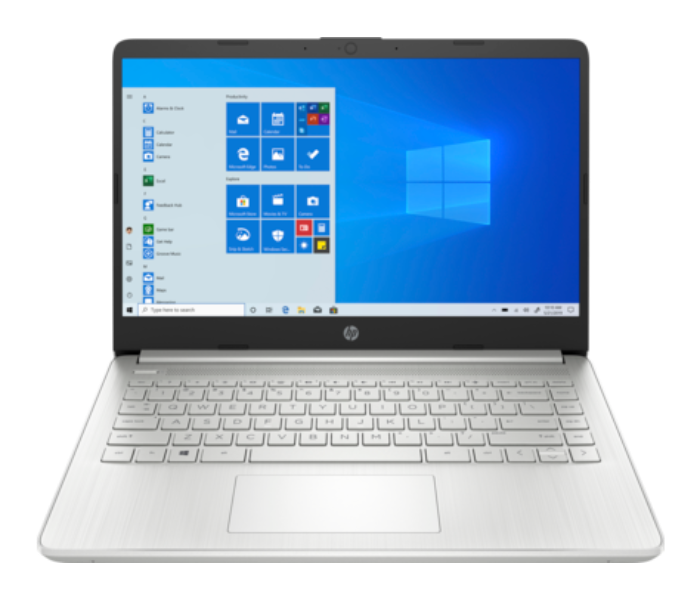 HP Laptop14S-FQ0012NE 8GB RAM 512GB SSD 14 Inch  AMD Ryzen AMD Radeon Graphics Windows 10 Home 64 - Silver - Zoom Image