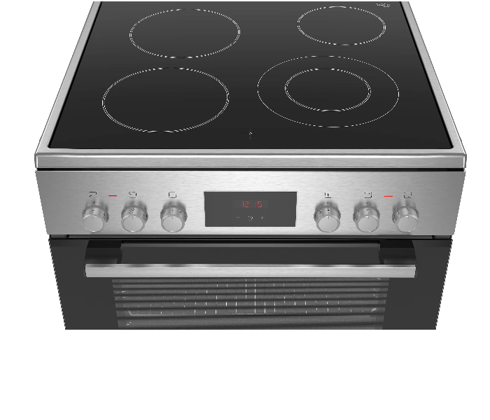 Bosch HKQ38A150M 60 Cm Series 4 Free-Standing Electric Cooker - Stainless Steel and Black - Zoom Image 4