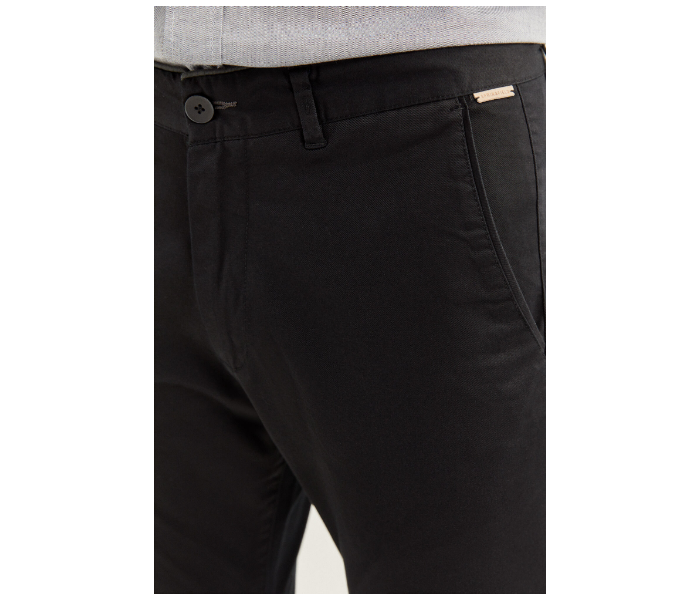 Springfield SS20 Sport Trouser Solid Chinos EU 40 For Men - Black - Zoom Image 3