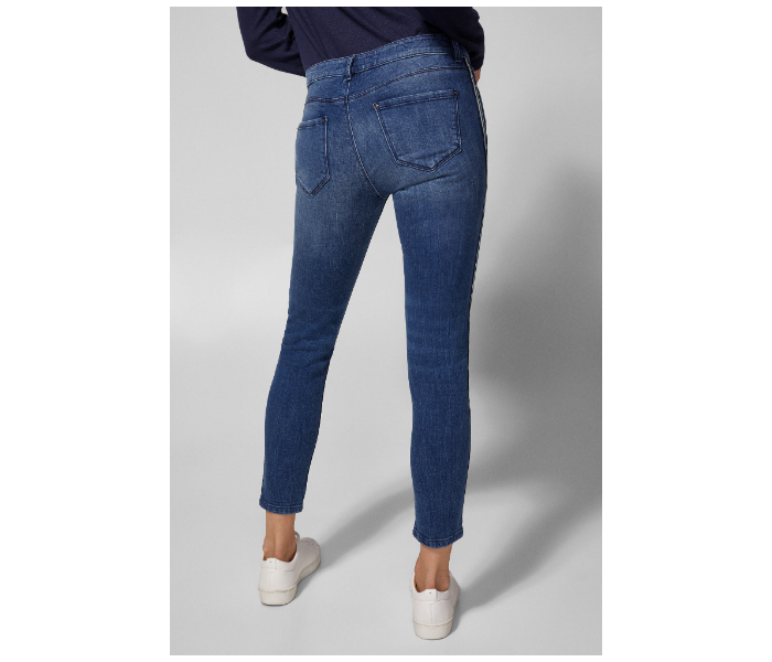 Springfield AW18 Fancy Denim Trouser EU 36 For Women - Blue and Green - Zoom Image 3