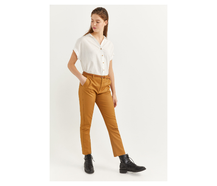 Springfield SS20 Plain Trouser Pant EU 34 For Women - Camel - Zoom Image 1