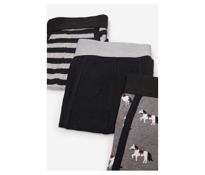 Springfield AW19 Pack of 3 Knitted Boxers And Slips X-Large For Men - Black - Zoom Image 1