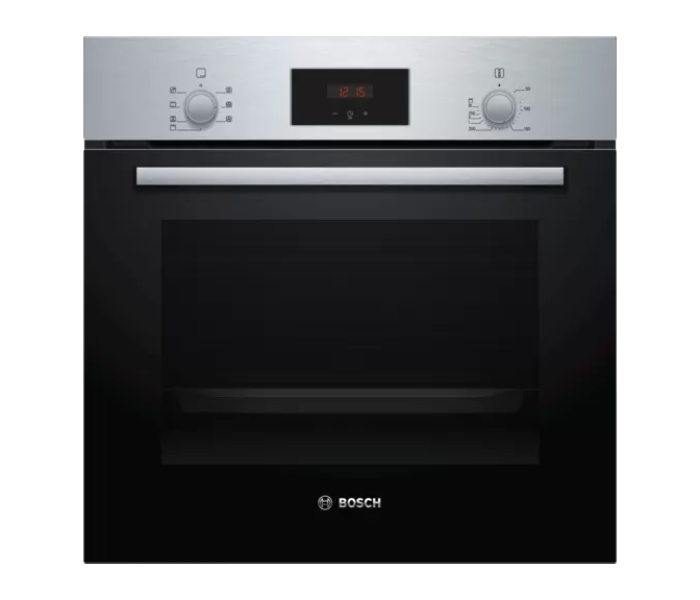 Bosch HBF113BR0M 60cm Series 2 Oven - Stainless Steel and Black - Zoom Image 1