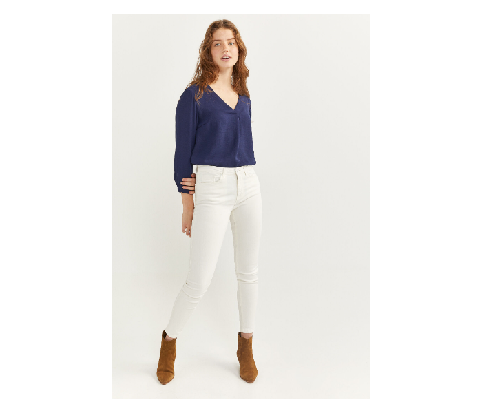 Springfield SS20 Plain Trouser EU 38 For Women - White - Zoom Image 1