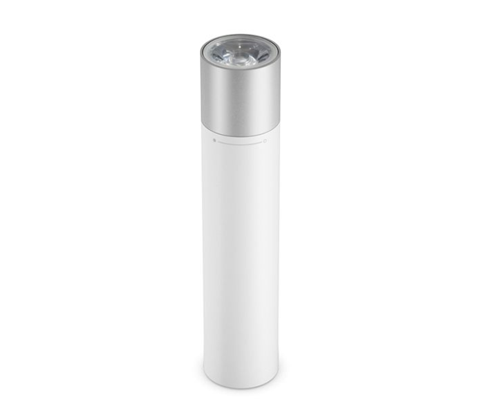 Xiaomi 3250mAh Mi Power Bank with Flashlight - White - Zoom Image 1