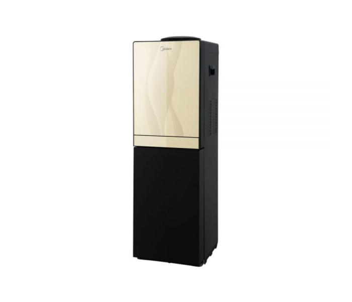 Midea YL1836S-B Top Loading Water Dispenser with fridge - Black and Gold - Zoom Image