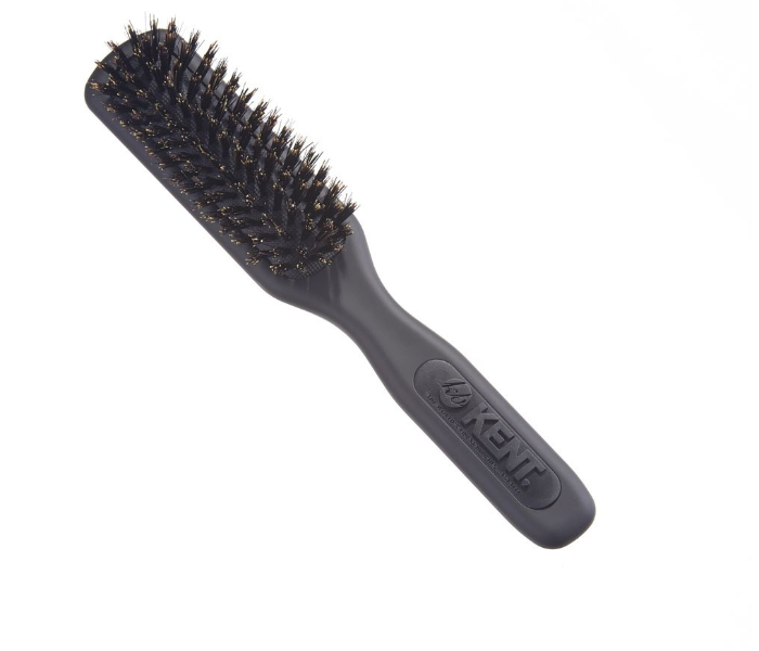 Kent AH14G Air Hedz Narrow Hairbrush with Pure Bristle - Black - Zoom Image