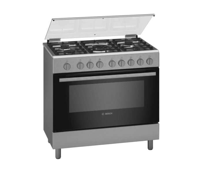 Bosch HGI12TQ50M 90X60 Cm 5 Gas Burners Cooking Range - Stainless Steel and Black - Zoom Image 1