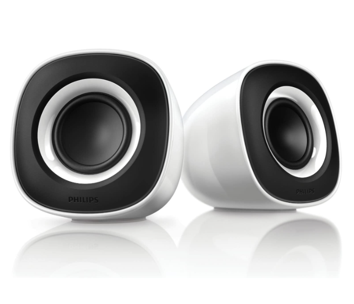 Philips SPA2201 Multimedia Speaker 2.0 - Black and White - Zoom Image 1