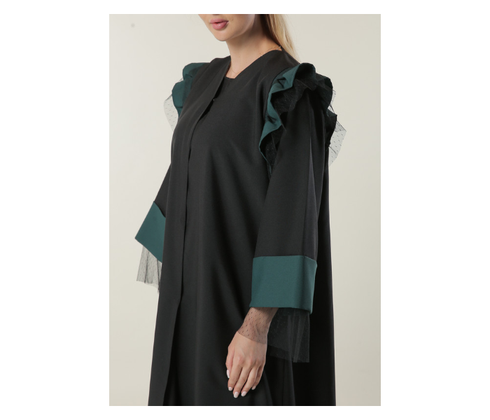 Moistreet Medium Formal Abaya - Black - Zoom Image 4