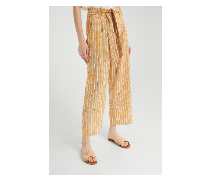 Springfield SS19 Striped Cotton Fancy Pant EU 36 For Women - Yellow - Zoom Image 2