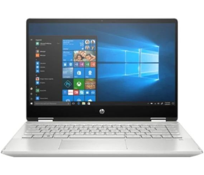 HP Laptop Pavilion 14-DH1025NE X360 4GB RAM 256 SSD 14 Inch Intel i3 Processor Intel UHD Graphics Windows 10 - Silver - Zoom Image 1