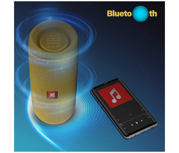 JBL Flip 5 Portable Waterproof Bluetooth Speaker - Yellow - Zoom Image 5