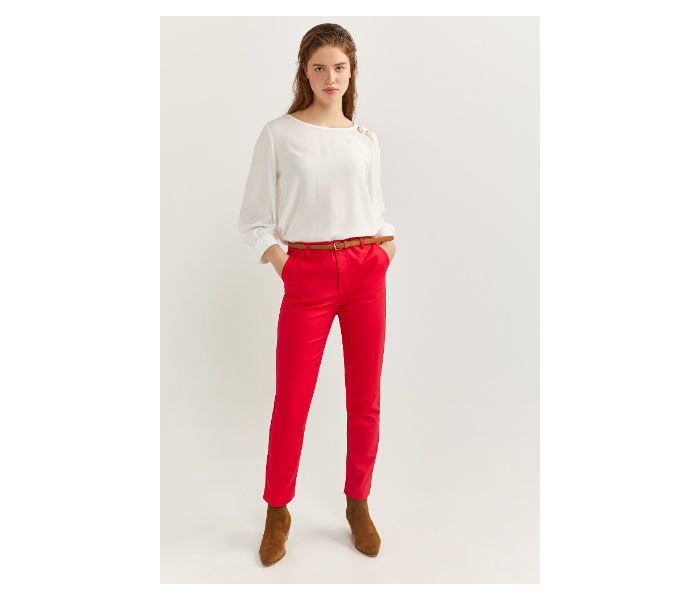 Springfield SS20 Plain Trouser Pant EU 44 For Women - Red - Zoom Image 2