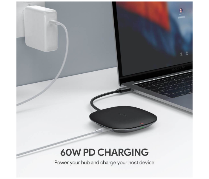 Aukey C70 100W 4-in-1 USB-C Hub with Wireless Charging - Black - Zoom Image 3