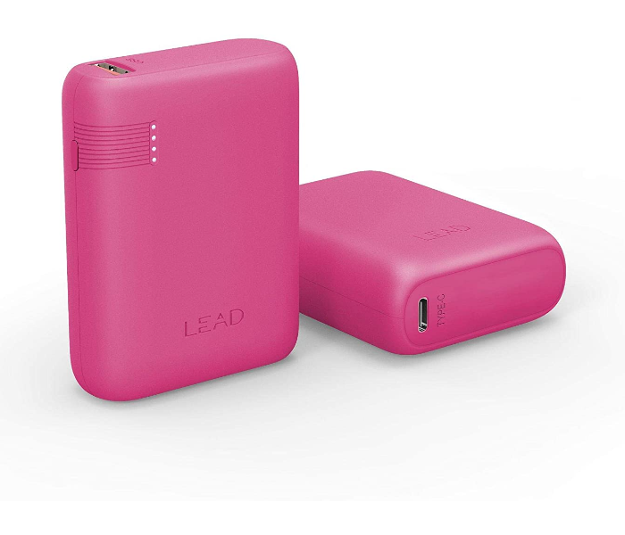 Lead LP01 10000 mAh Mini Power Bank - Pink  - Zoom Image 2