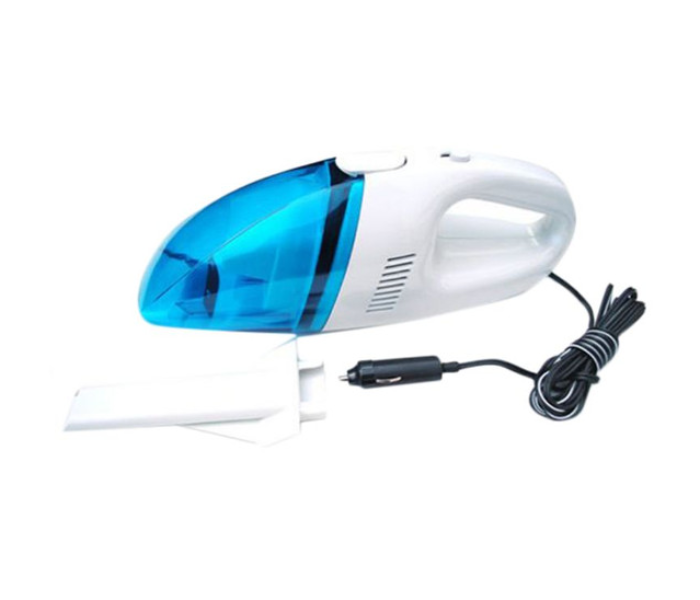 Mini Portable Car Vacuum Cleaner - White and Blue - Zoom Image