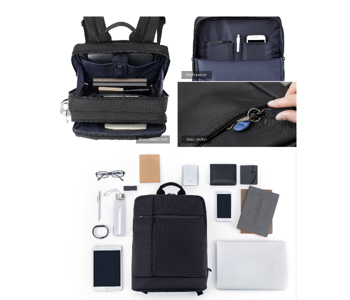 Mi 2 Litres Business Casual Backpack - Black - Zoom Image 7