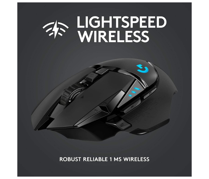 Logitech G502 Lightspeed Wireless Gaming Mouse - Black - Zoom Image 2