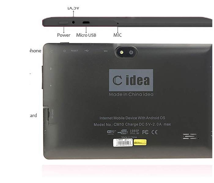 C Idea CM10 7 inch 1GB RAM 8 GB WiFi Android Tablet - Black - Zoom Image 4