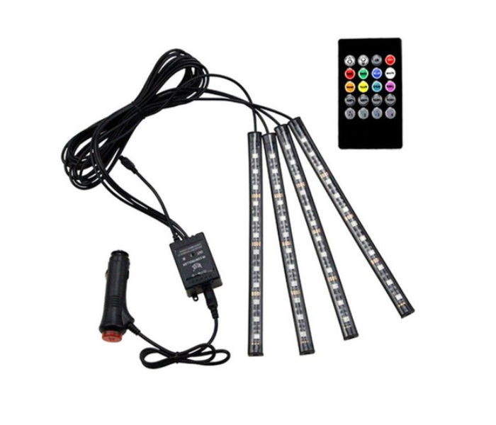 4-Piece LED Car Neon Strip Light - Zoom Image