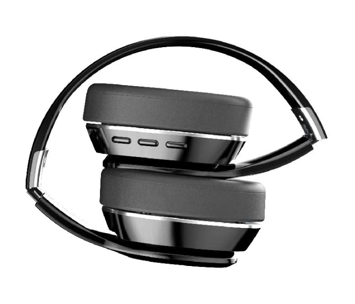 Trands VJ071 Bluetooth Deep Bass Over-Ear Wireless Headphones - Black - Zoom Image 3