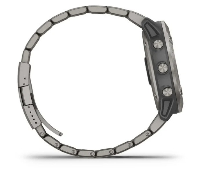 Garmin 010-02157-24 Fenix 6X Pro Edition Solar Titanium with Vented Titanium Bracelet - Zoom Image 5