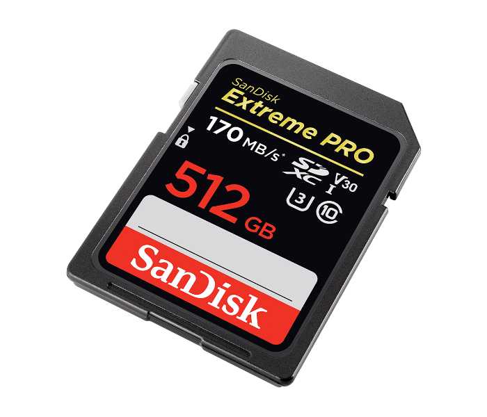 Sandisk SDSDXXY-512G-GN4IN 170MB/S 512GB Extreme Pro SDXC UHS-I Memory Card - Zoom Image 3