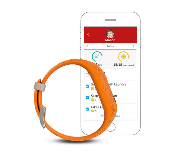 Garmin 010-01909-1A Vivofit Jr2 Adjustable Light Side Star Wars Smart Watch - Orange - Zoom Image 3