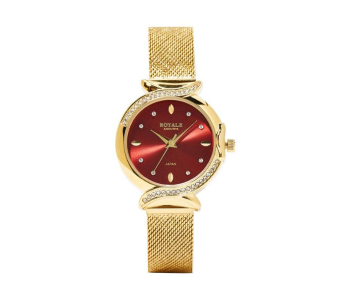 Royale RE080G Executive Analog Watch For Women - Red - Zoom Image