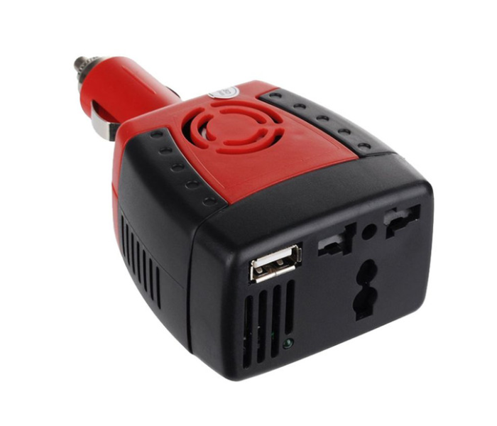 DLC Portable USB Charger for Car - Red and Black - Zoom Image