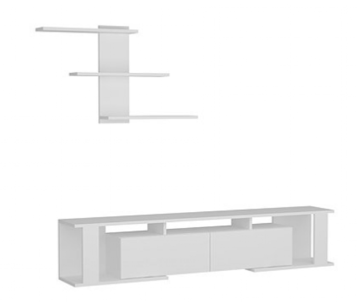 Wood TV Table - White - Zoom Image 3