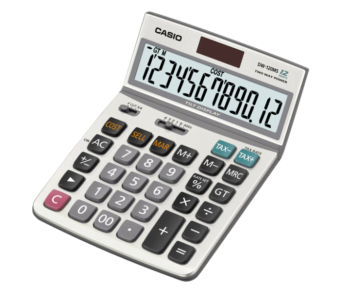 Casio DW-120MS 12 Digit Desktop Calculator - Zoom Image