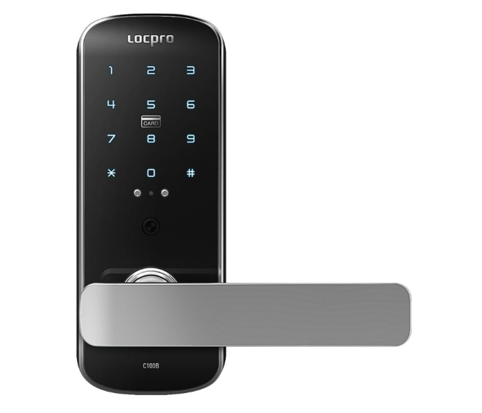 Locpro C100 Smart Door Lock - Black  - Zoom Image 1