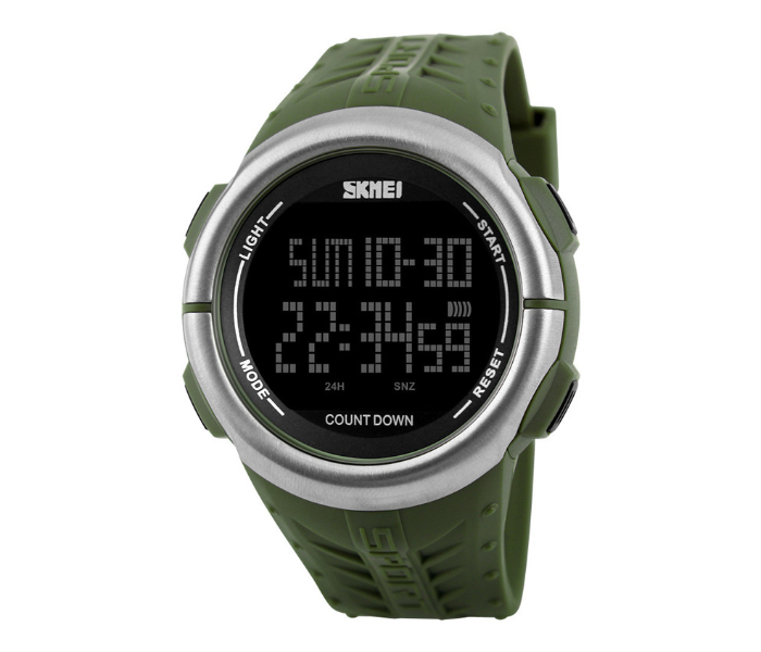 Skmei 1286 Digital Watch - Black and Skmei 1286 Digital Watch - Army Green Combo Offer - Zoom Image 1