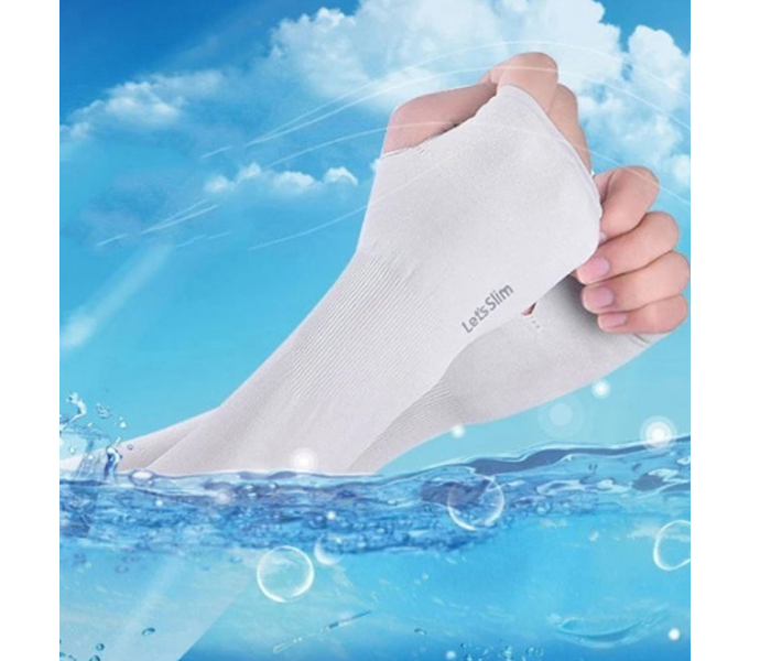 Lets Slim Free Size Pair of 6 UV Protection Arm Sleeves  - Zoom Image 2