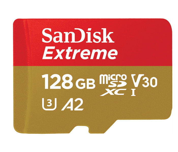 Sandisk SDSQXA1-128G-GN6MN 128GB Extreme Micro SDXC Memory Card - Zoom Image