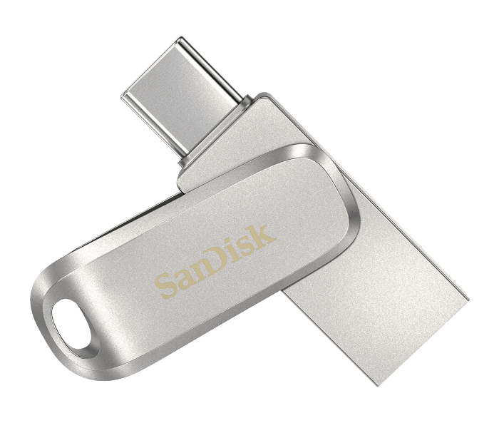 Sandisk SDDDC4-128G-G46 128GB Ultra Dual Drive Luxe Type-C Flash Drive - Silver - Zoom Image 1