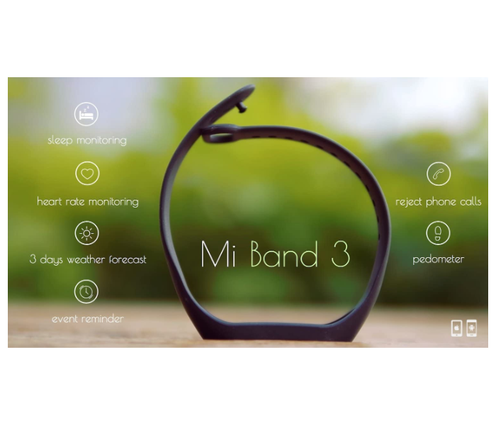 Xiaomi Mi Band 3 Heart-Rate Monitoring Fitness Tracker Global Version - Black  - Zoom Image 5